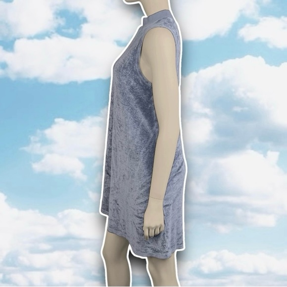 MICHAEL STARS Vali Velvet Swing Mock Neck Dress Cinder Mod Retro Grunge Witchy - Picture 3 of 8